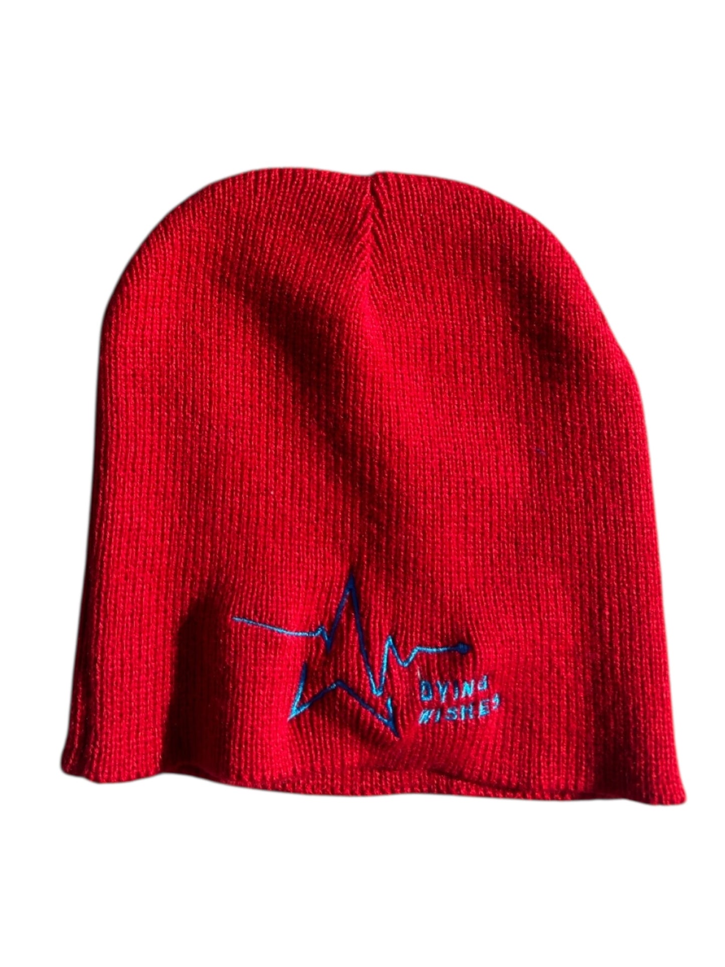 Red staple beanie