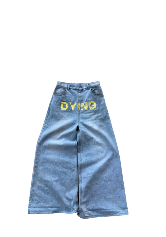 Dying denim